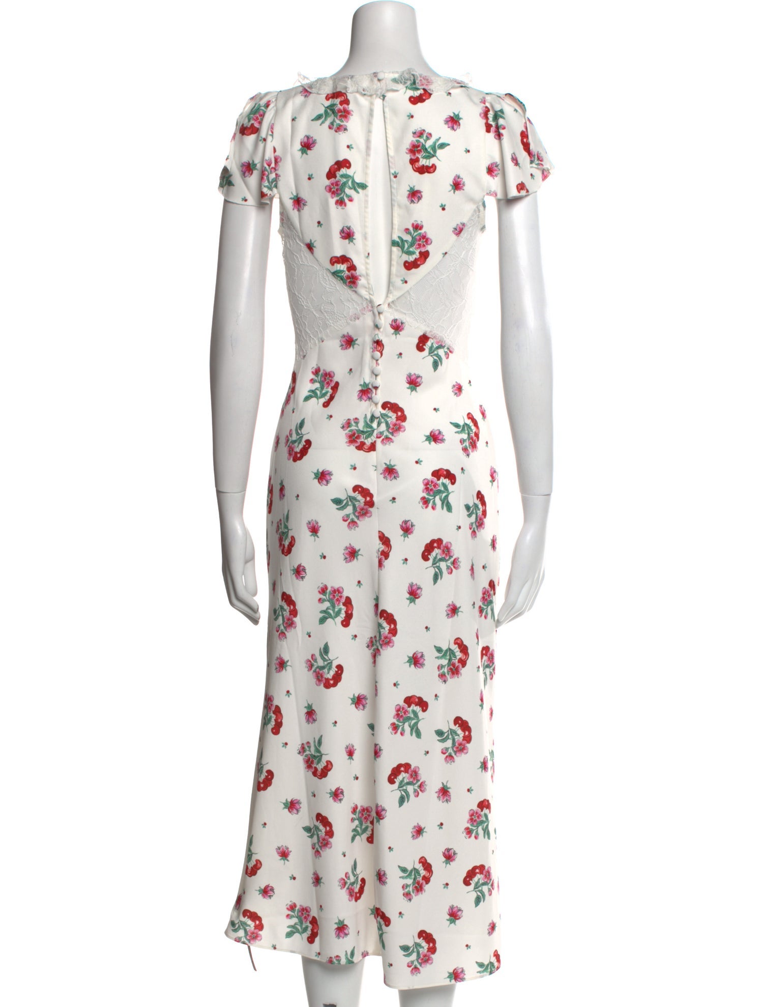 Frankies Bikinis Floral Print Midi Length Dress